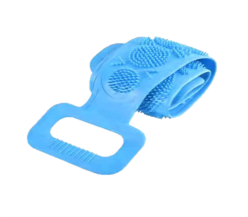 Silicone rub with bath belt